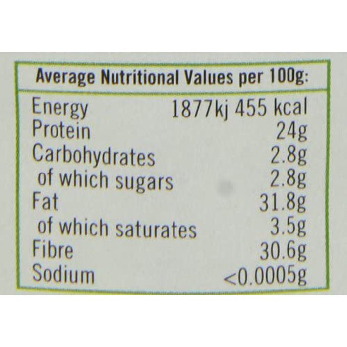 Biona - Organic Hemp Seeds, 250g - back