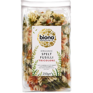 Biona - Organic Spelt Fusilli Tricolore, 250g