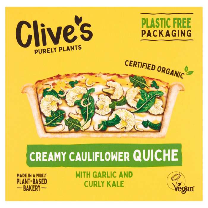 Clives Pies - Organic Creamy Cauliflower Quiche, 165g