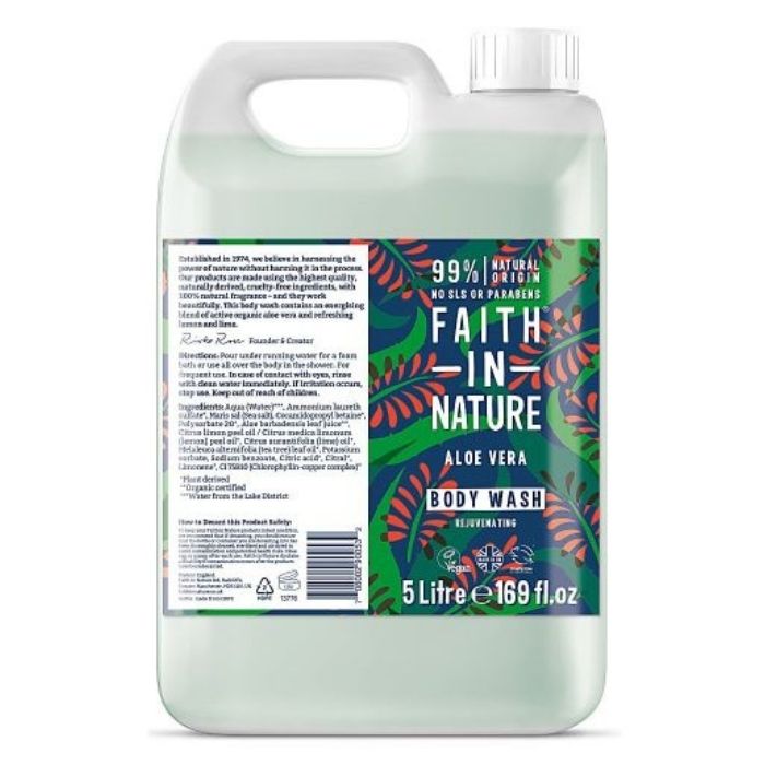 Faith In Nature - Aloe Vera Body Wash - 5L - front
