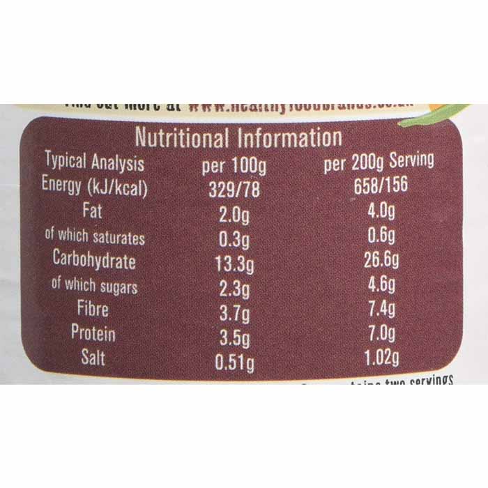 Free & Easy - Organic Vegetable Balti, 400g - back