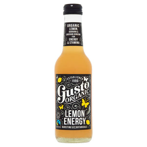 Gusto - Organic Lemon Energy Drink, 250ml | Pack of 12