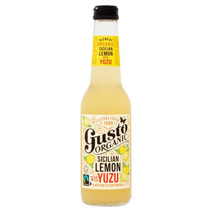 Gusto - Organic and Fairtrade Sicilian Lemon with Yuzu, 275ml | Pack of 12