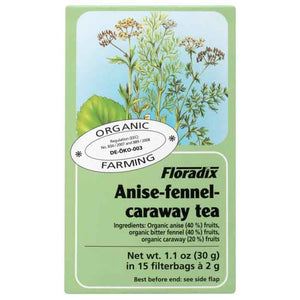 Salus Haus - Organic Aniseed Fennel & Caraway Herbal Tea, 15 Bags