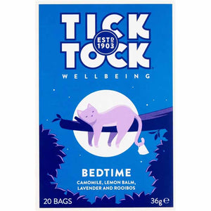 Tick Tock - Wellbeing Bedtime Tea, 20 Bags | Pack of 6