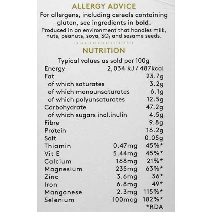 Alara - Organic Active Life Muesli, 250g - back