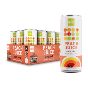 ALO - Peach Juice with Pulp, 320ml | Pack of 12