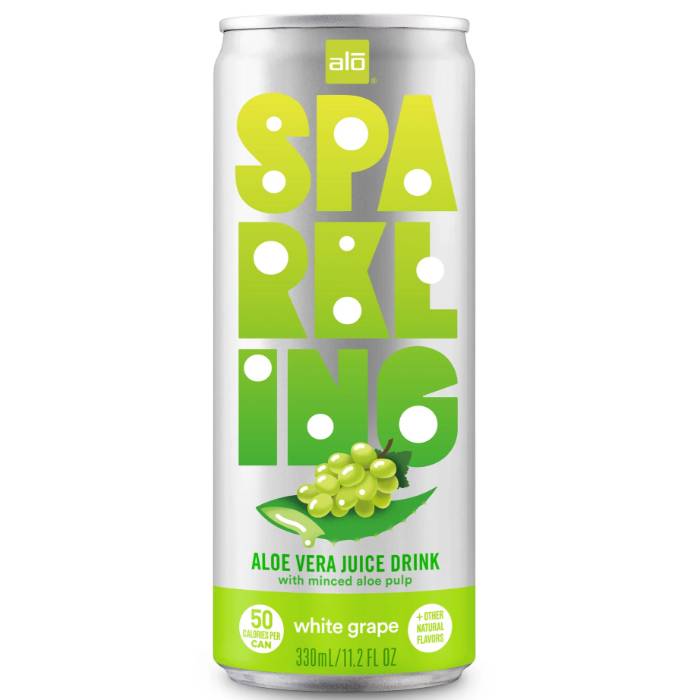 ALO - White Grape Sparkling Juices, 330ml 