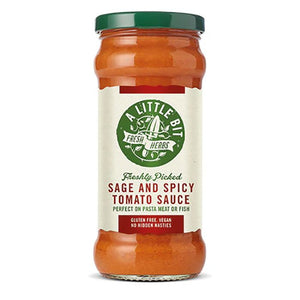 A Little Bit Food Co. - Fresh Sage & Spicy Tomato Pasta Sauce, 325g - Pack of 6