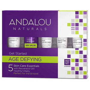 Andalou Naturals - Age Defying Get Started Kit, 5 Pieces