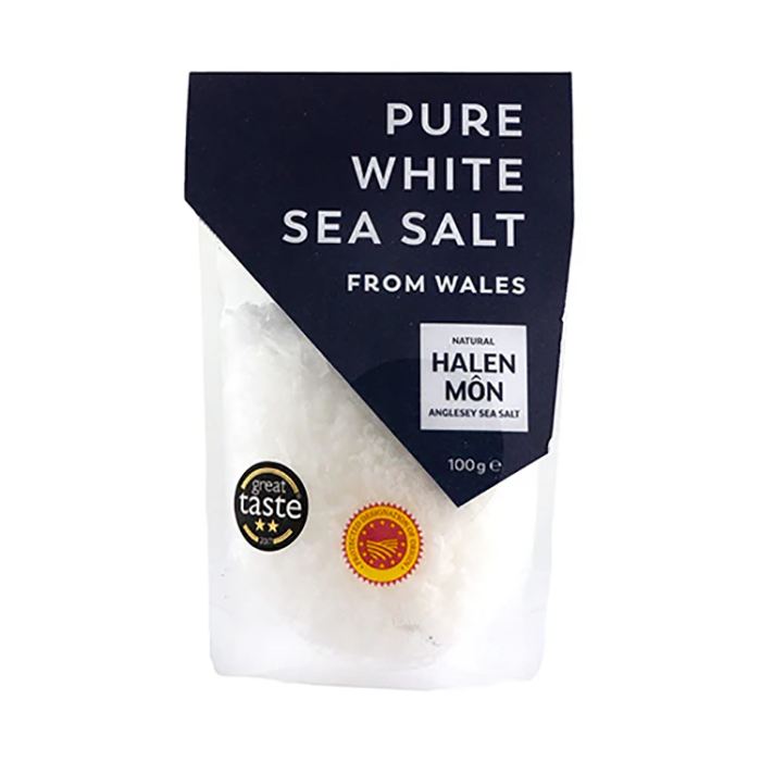 Anglesey Sea Salt - Halen Mon Pure Sea Salt, 100g - Pack of 10