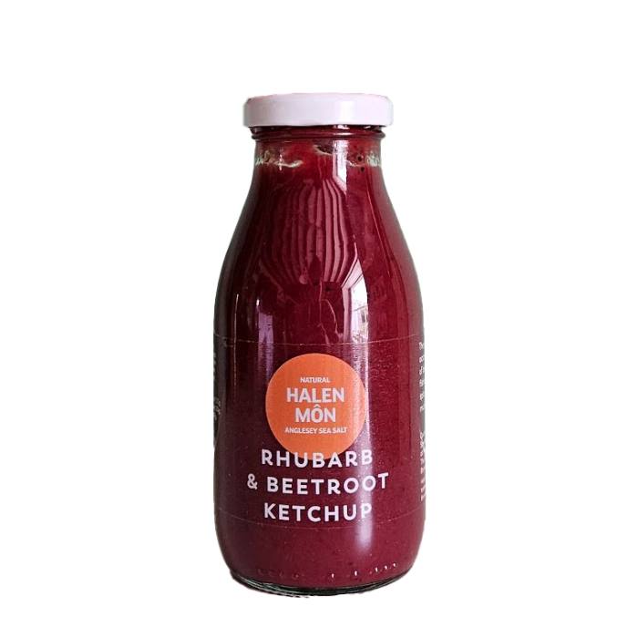 Anglesey Sea Salt - Halen Mon Rhubarb & Beetroot Ketchup, 275g  Pack of 6