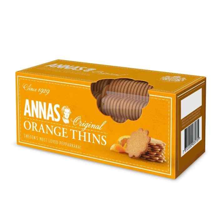 Anna's - Orange Thins, 150g  Pack of 12