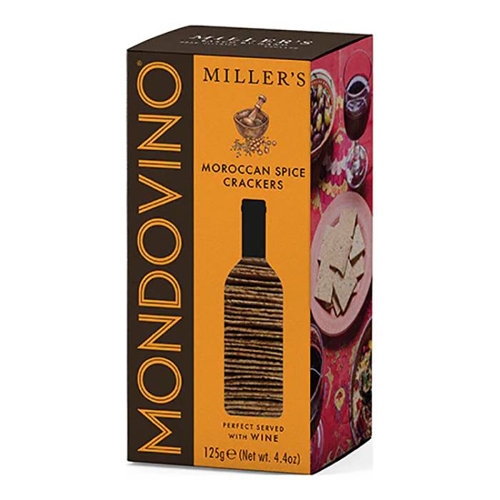 Artisan Biscuits - Moroccan Spice Mondovino Crackers, 125g  Pack of 6