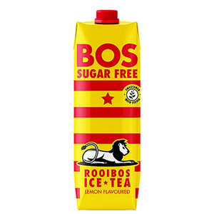 BOS - Ice Tea Sugar-Free Lemon, 1000ml | Pack of 6