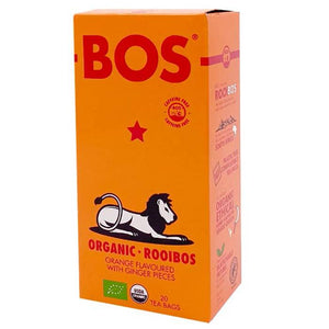 BOS - Orange & Ginger Rooibos Tea, 20 Bags