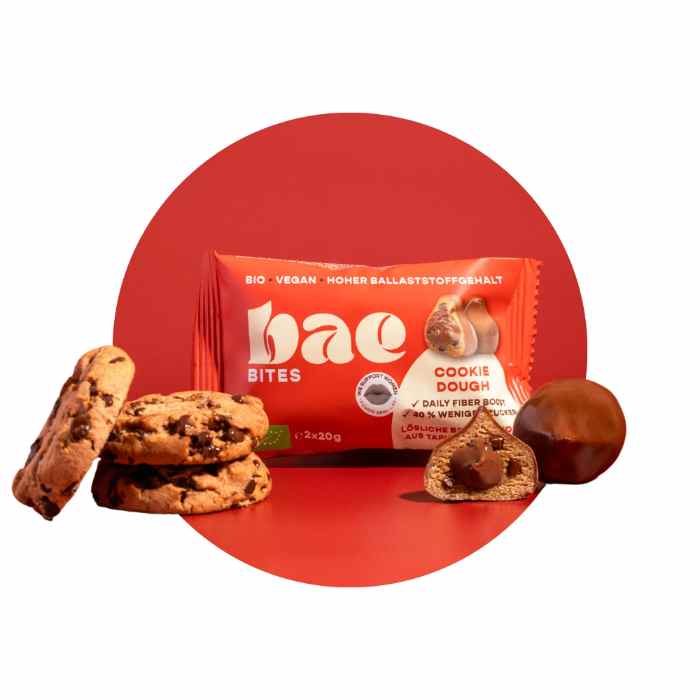 Bae - Cookie Dough Organic Bites, 40g  Pack of 12