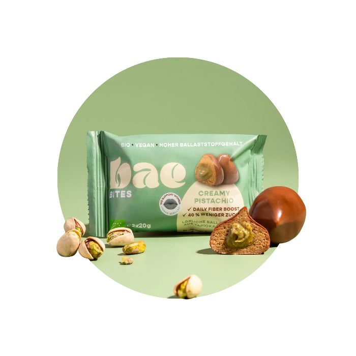 Bae - Organic Bites Creamy Pistachio, 40g | Pack of 12