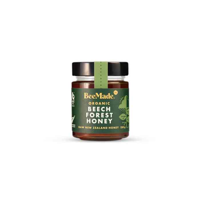 BeeMade - Organic NZ Beech Forest Honey, 250g