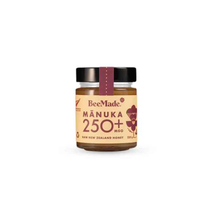 BeeMade - Organic NZ Manuka Honey MGO 250+, 250g