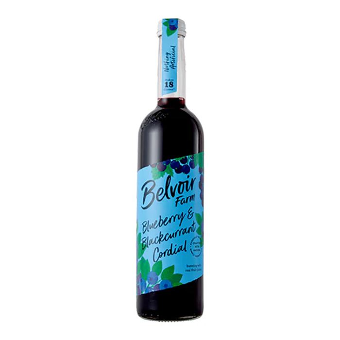 Belvoir Fruit Farms - Blueberry & Blackcurrent Cordial, 500ml - Pack of 6