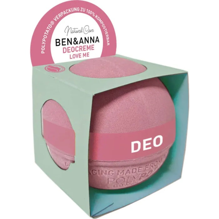 Ben & Anna - Deodorant Cream Love me, 40g  Pack of 6