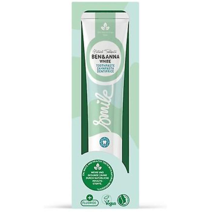 Ben & Anna - White Toothpaste (tube) Flouride, 75ml