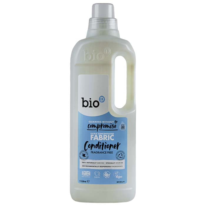 Bio-D - Concentrated Fabric Conditioner - Fragrance Free ,1L