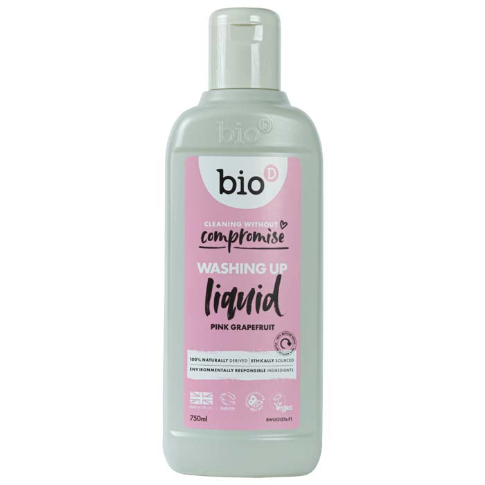 Bio-D - Concentrated Washing-Up Liquid Bottles, 750ml - Grapefruit