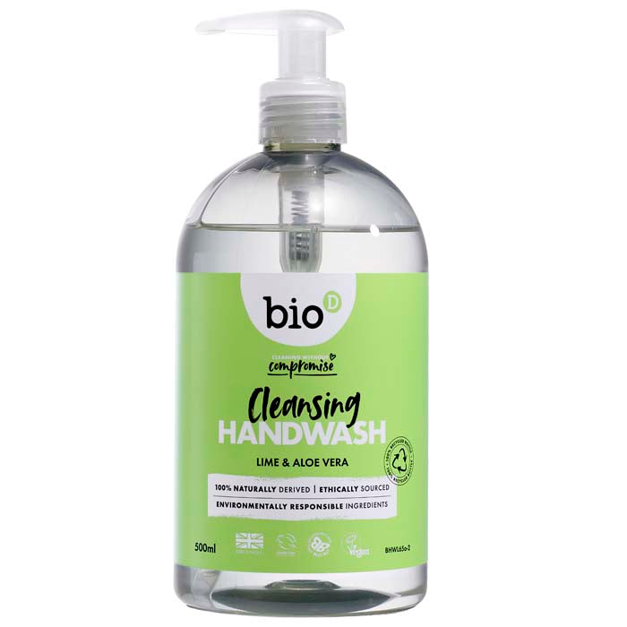 Bio-D - Sanitising Hand Wash-Lime & Aloe Vera - 500ml