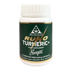 Bio Health - Purefil Runo Tumeric 450mg + 90g Black Pepper, 60 Capsules