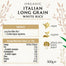 Biona - Long Grain Italian White Rice Organic, 500g - Back