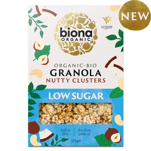 Biona - Organic Granola Nutty Clusters Low Sugar, 375g