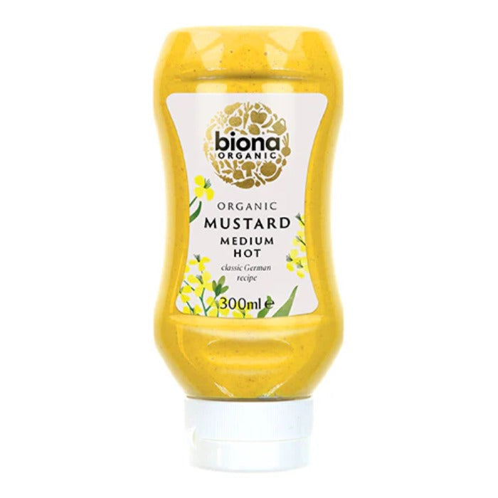 Biona - Organic Mustard Medium Hot Squeezy, 300ml 