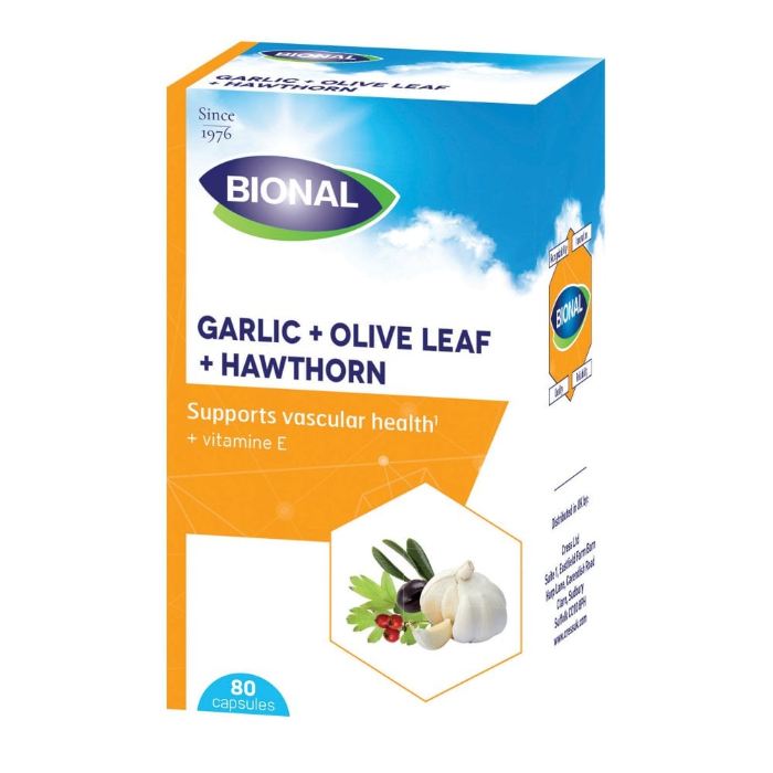 Bional - Garlic OliveHawthorn, 80 Capsules