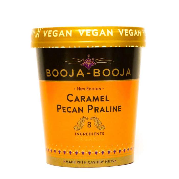 Booja Booja - Caramel Pecan Praline Organic Ice Cream, 110ml 