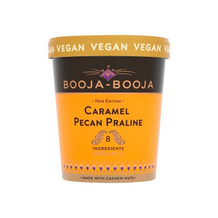 Booja Booja - Caramel Pecan Praline Vegan Ice Cream,465 ml