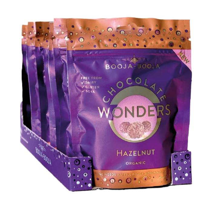 Booja Booja - Organic Hazelnut Chocolate Wonders, 65g  Pack of 8