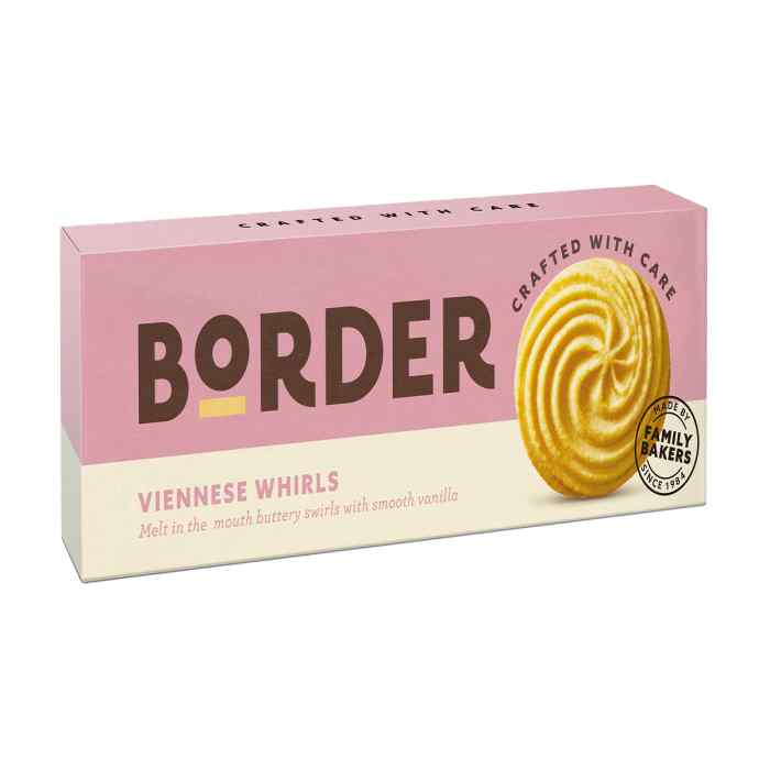 Border Biscuits - Light & Buttery Viennese Whirls, 150g
