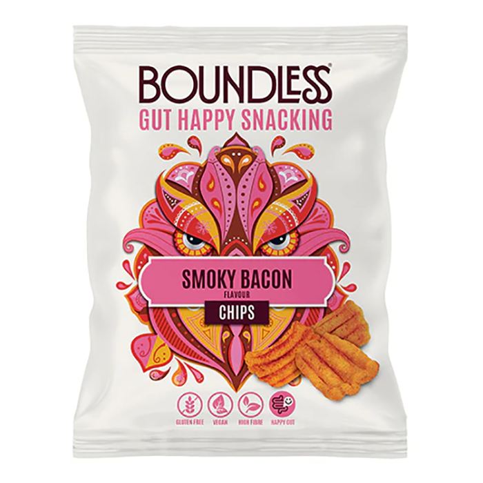 Boundless - Smoky Bacon Chips 23g - Pack of 24