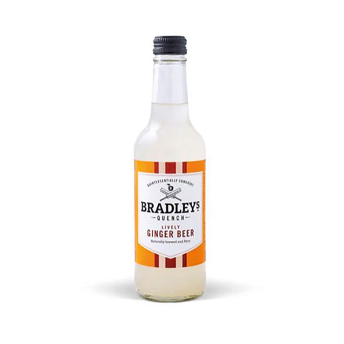 Bradleys - Quench Naturally Brewed Ginger Beer, 330ml - Pack of 12