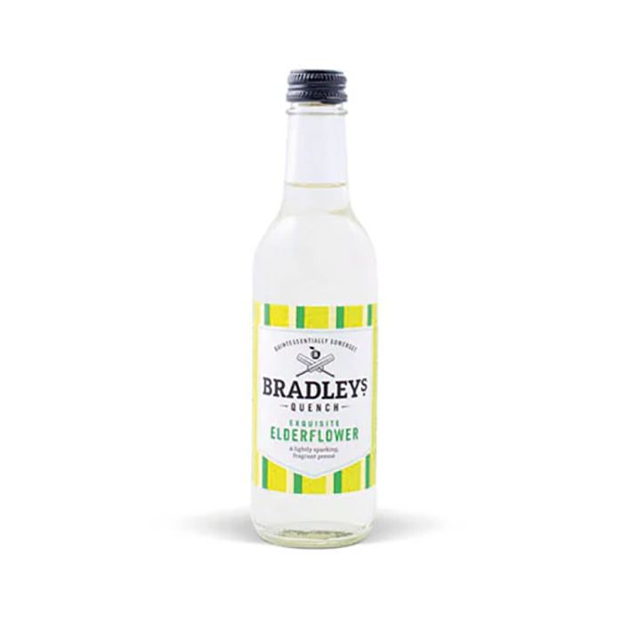 Bradleys - Quench Sparkling Elderflower, 330ml - Pack of 12