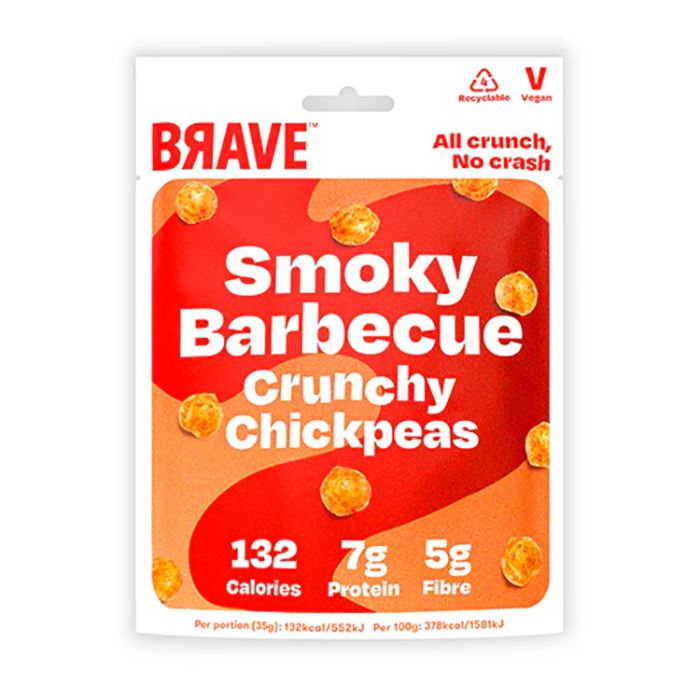 Brave - Roasted Chickpeas BBQ, 35g - Pack of 12