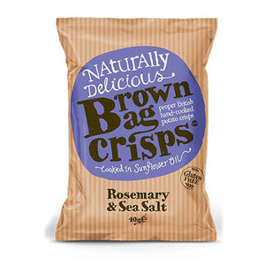 Brown Bag Crisps - Rosemary and Sea Salt | Multiple Sizes