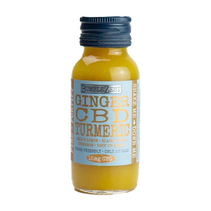 Bumblezest - Fire & Fortify Ginger Tumeric & 15mg CBD, 60ml