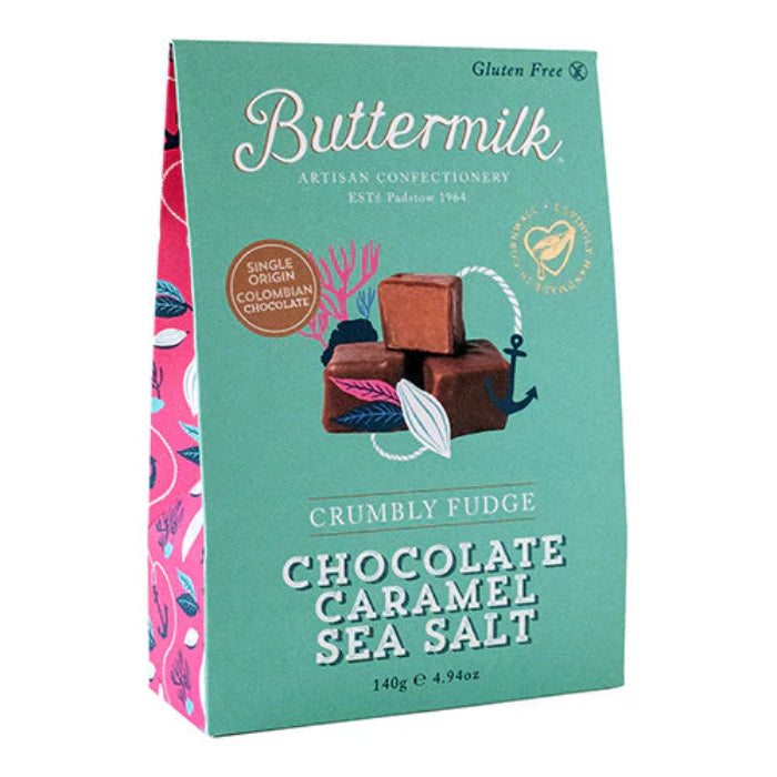 Buttermilk - Milk Chocolate Caramel Sea Salt Sharing Box, 140g  Pack of 6