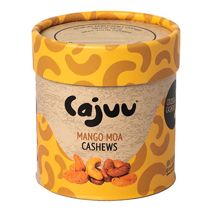 CAJUU - Mango Moa Cashew Tube, 100g - Pack of 6