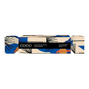 COCO Chocolatier - Festive Cracker - Dark Chocolate Buttons Festive Cracker, 80g - Pack of 9