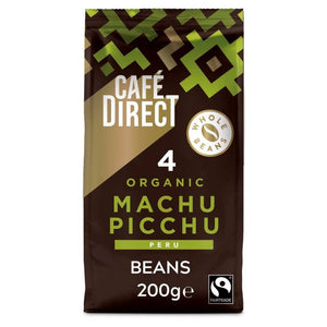 Cafedirect - Fairtrade Organic Machu Picchu Whole Beans, 200g