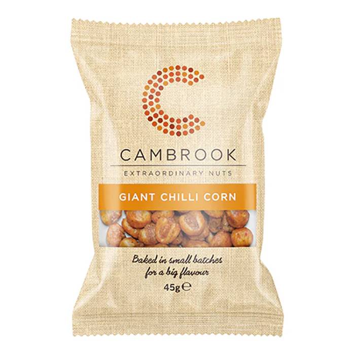 Cambrook - Giant Chilli Corn, 32g - Pack of 24